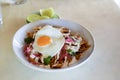 Mexican breakfast dish chilaquiles