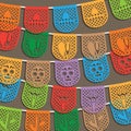 Mexican bunting decoration