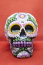 Mexican calavera, with floral decorations