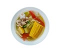 Mexican Caldo de Res Royalty Free Stock Photo