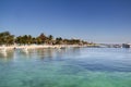 Mexican caribbean beach Royalty Free Stock Photo