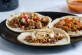 Mexican carnitas tacos, traditional food of MichoacÃÂ¡n