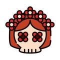 mexican catrina icon