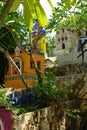 Mexican cemetery, open-air museum, Xcaret Park Royalty Free Stock Photo