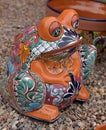 Mexican ceramic frog Royalty Free Stock Photo
