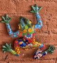 Mexican ceramic frog Royalty Free Stock Photo