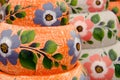 Mexican ceramic pots, large orange variety