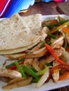 Mexican chicken fajitas Royalty Free Stock Photo