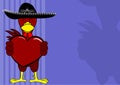 Mexican chicken mariachi background