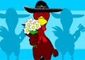 Mexican chicken mariachi background2