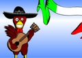 Mexican chicken mariachi background5