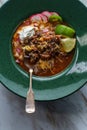 Mexican Chicken Tortilla Soup Royalty Free Stock Photo