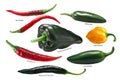 Mexican chile peppers, paths