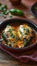 Mexican chiles rellenos with cheese. Royalty Free Stock Photo