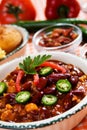 Mexican chili con carne Royalty Free Stock Photo