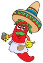 Mexican chilli chef Royalty Free Stock Photo