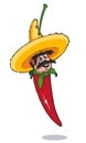 Mexican Chilli Pepper Man Royalty Free Stock Photo