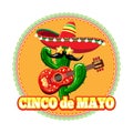 Mexican cinco de mayo emblem