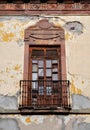 Mexican classic colonial style balcony Royalty Free Stock Photo