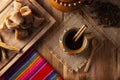 Mexican Coffee de Olla recipe flatlay