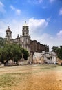 Mexican colonial church Royalty Free Stock Photo