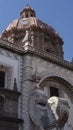 Mexican colonial dome in Santa Rosa Viterbo Church, Queretaro Mexico. Royalty Free Stock Photo