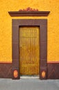 Mexican colorful colonial style door