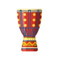 Mexican colorful ethnic drums, traditional percussion