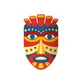 Mexican colorful ethnic mask, clothes. Carnival masquerade