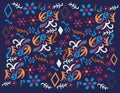 Mexican colorful motif style 1