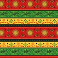 Mexican colorful vintage borders set