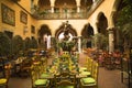 Mexican Courtyard Restaurant Queretaro Mexico Royalty Free Stock Photo
