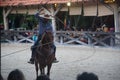 Mexican cowboys, horse show at Xcaret Park, Mexico