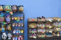 Mexican crafts on display at a souvenir shop