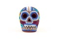 Mexican crafts multicolor skull Royalty Free Stock Photo