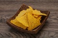 Mexican crunchy corn nachos triangle