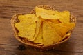 Mexican crunchy corn nachos triangle