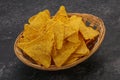 Mexican crunchy corn nachos triangle