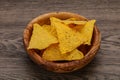 Mexican crunchy corn nachos triangle