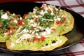 Mexican crunchy tostadas Royalty Free Stock Photo