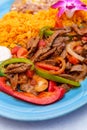 Mexican Cuisine Steak Fajitas Royalty Free Stock Photo