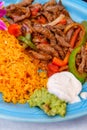 Mexican Cuisine Steak Fajitas Royalty Free Stock Photo