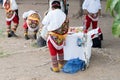 Mexican dance of the Flyers men on traditional clothing