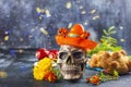 Mexican day of the dead background