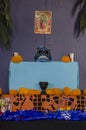 Mexican day of the dead offering altar Royalty Free Stock Photo