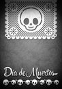 Mexican Day of the Death poster template