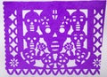 Mexican dia de muertos papel picado cut paper skull art Royalty Free Stock Photo