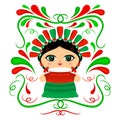 Mexican Doll with decorative ornaments