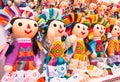 Mexican dolls in market Royalty Free Stock Photo