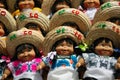 Mexican dolls with sombreros Royalty Free Stock Photo